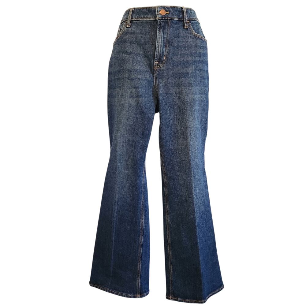 Old Navy jeans extra high rise flare dark wash size 10P NWT